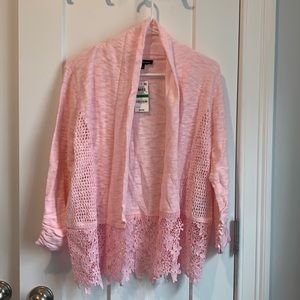 Pink cardigan
